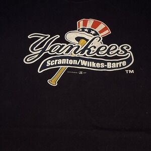 Champion Scranton Wilkes Barre Yankees Navy Blue  T-Shirt Mens Size XL 2007